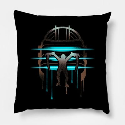 Necromorph Space Helmet Throw Pillow Official Dead Space Merch