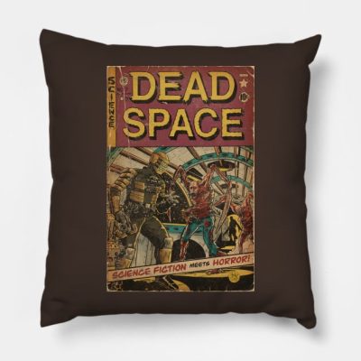 Dead Space Fan Art Comic Cover Throw Pillow Official Dead Space Merch