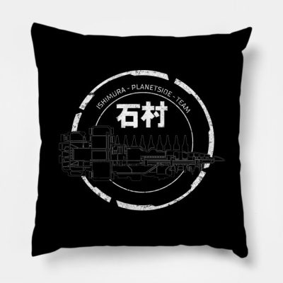 Dead Space Ishimura Planetside Team White Throw Pillow Official Dead Space Merch