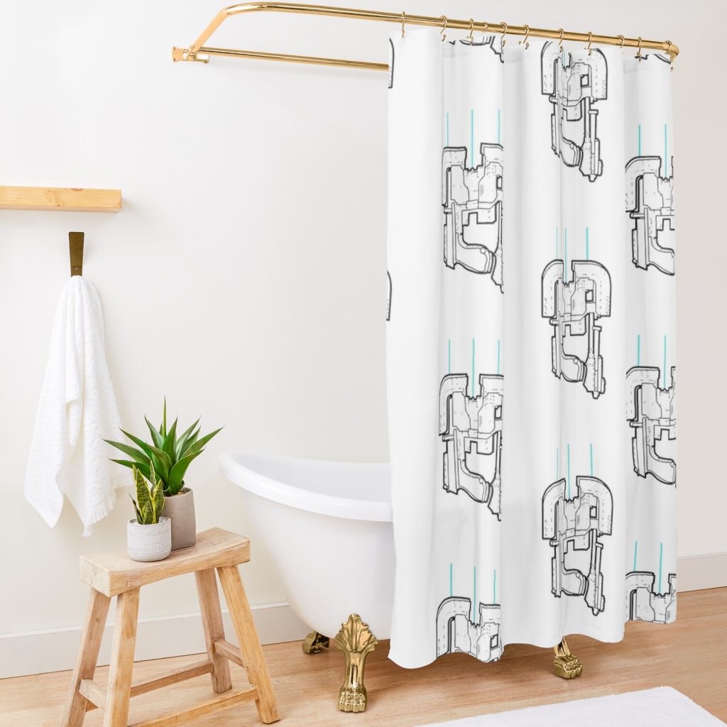 Cutter Dead Space Original Shower Curtain Official Dead Space Merch